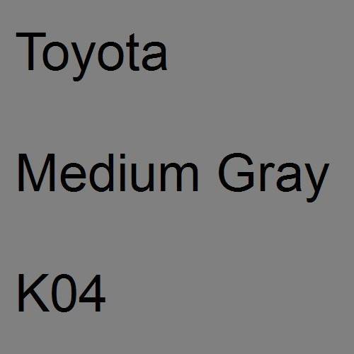 Toyota, Medium Gray, K04.